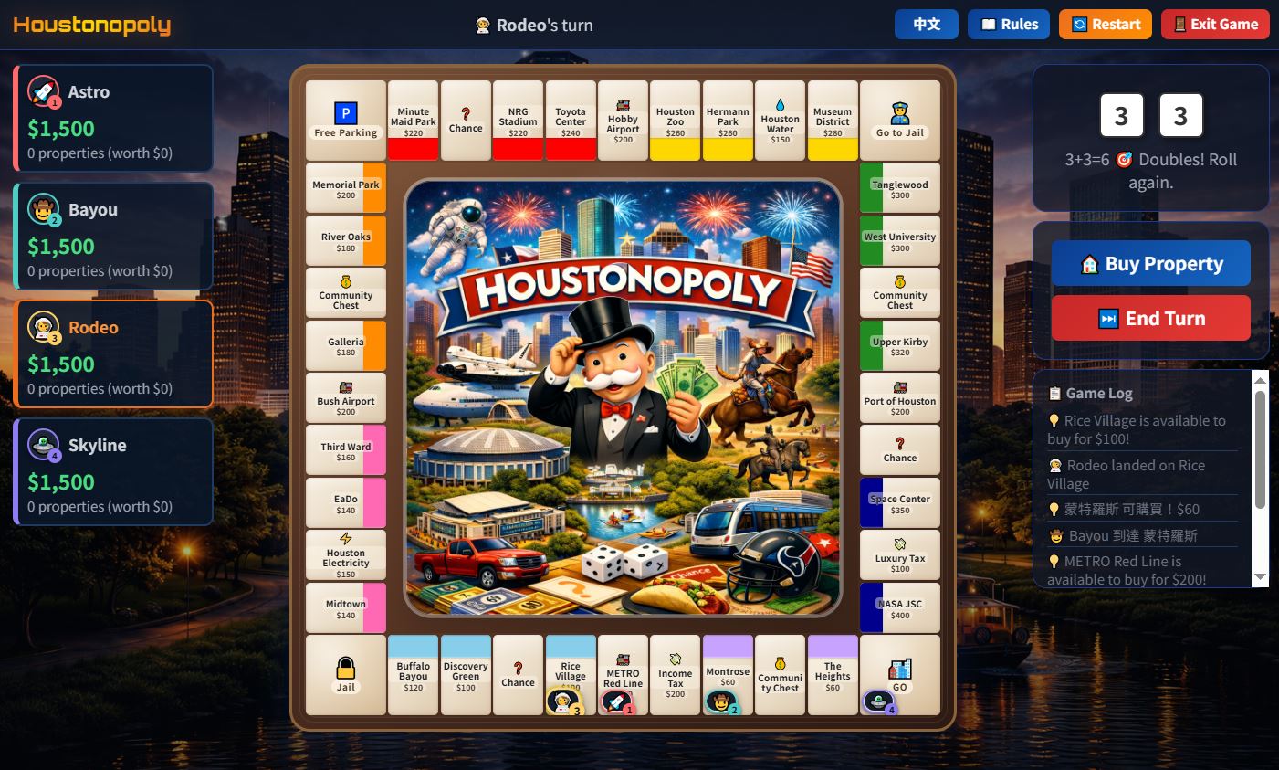 Houston Monopoly Preview